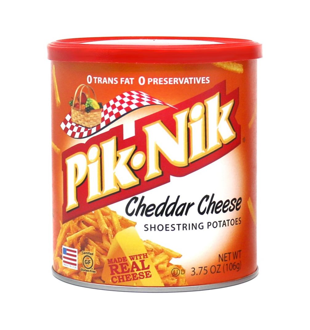 Pik-Nik Cheddar Cheese Shoestring Potato Stick Chips 106g (3.75oz)
