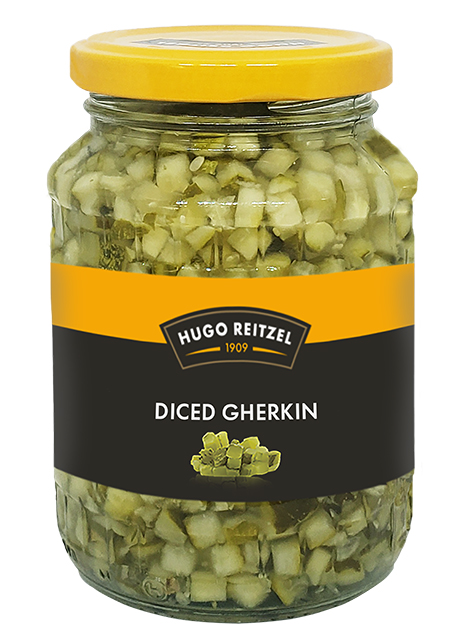 American Harvest Sweet Relish Gherkins | Diced | 710g