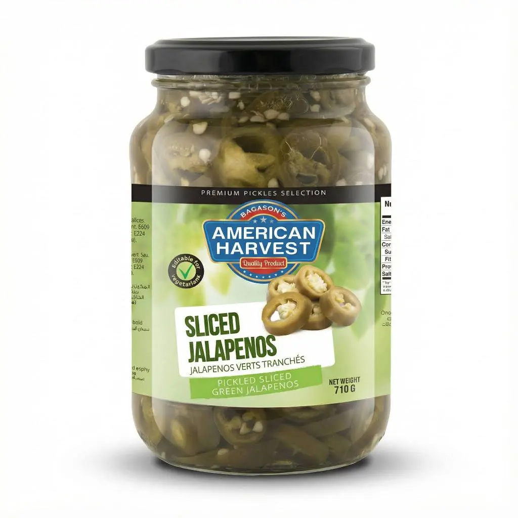 American Harvest Sliced Green Jalapenos 710g