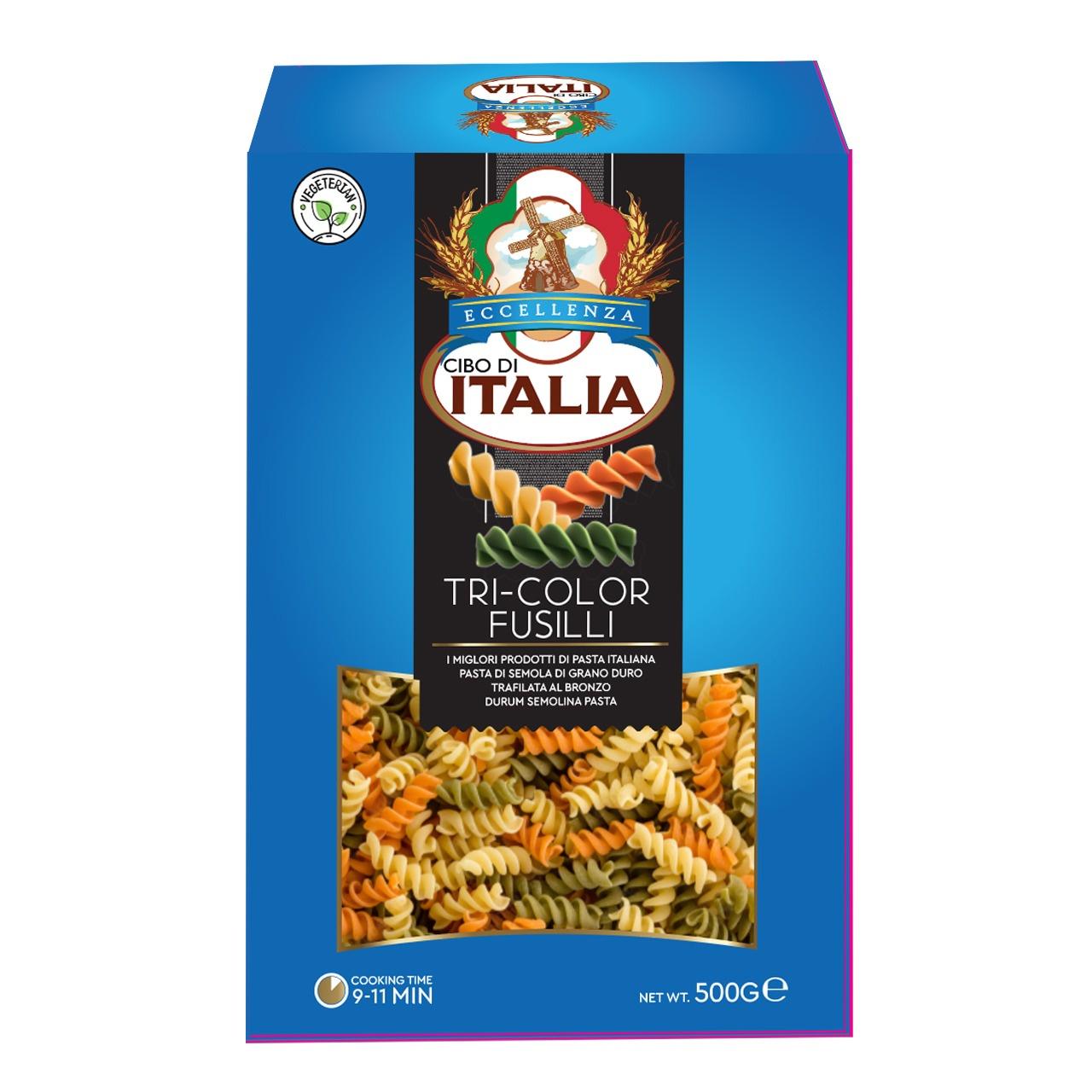 Cibo Di Italia Pasta Fusilli Tri-Color 500g
