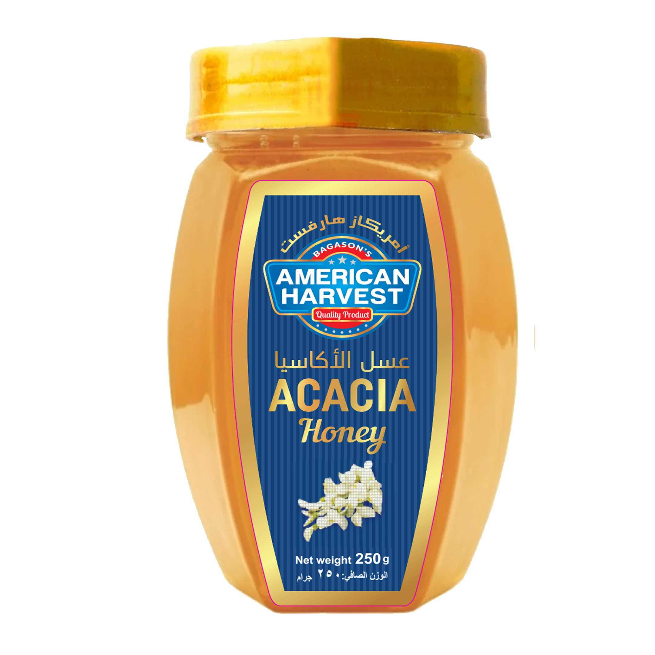 American Harvest Acacia Honey Squeeze Jar | Dairy, Nut, Gluten-Free | 250g