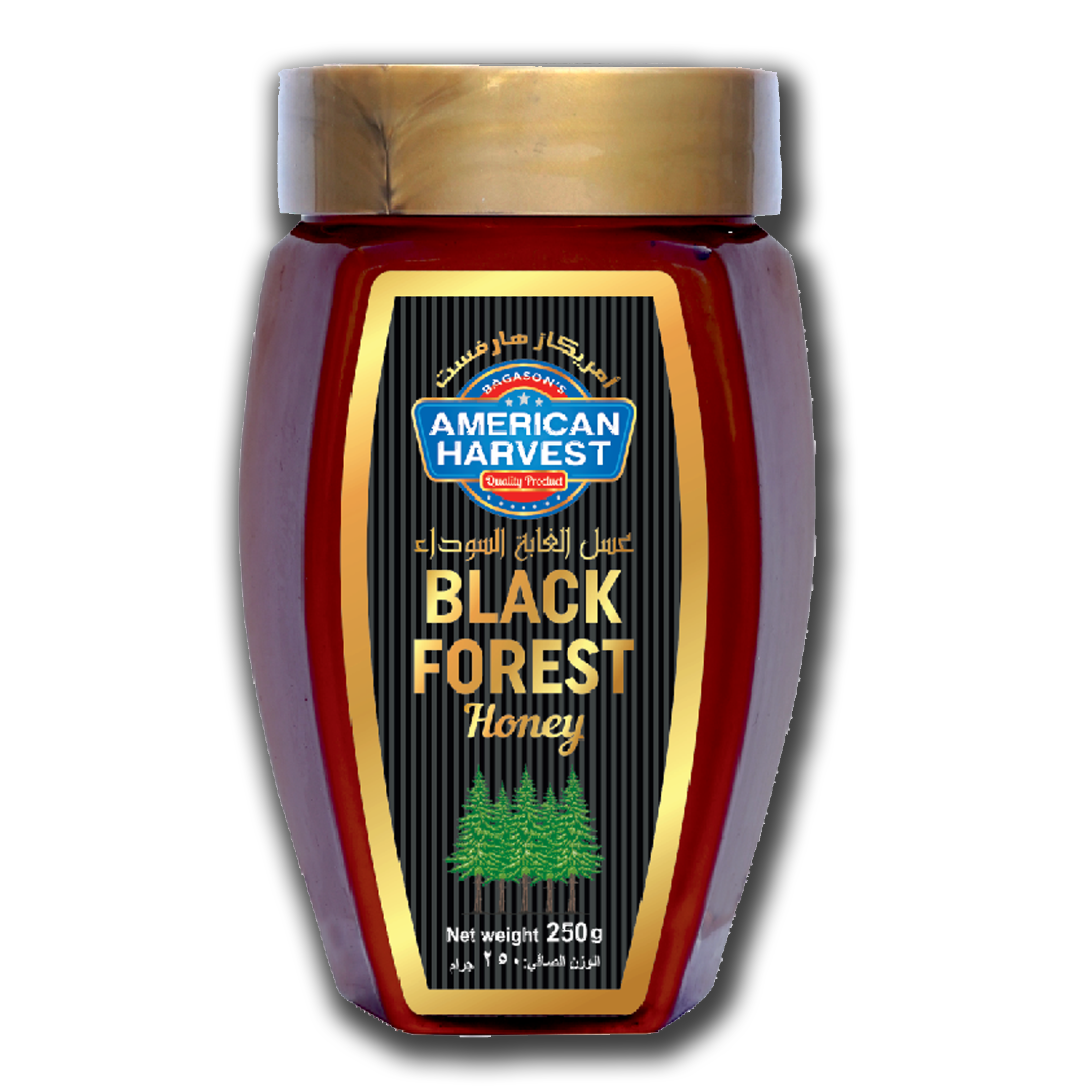 American Harvest Black Forest Honey Squeeze Jar | Dairy, Nut, Gluten-Free | 250g