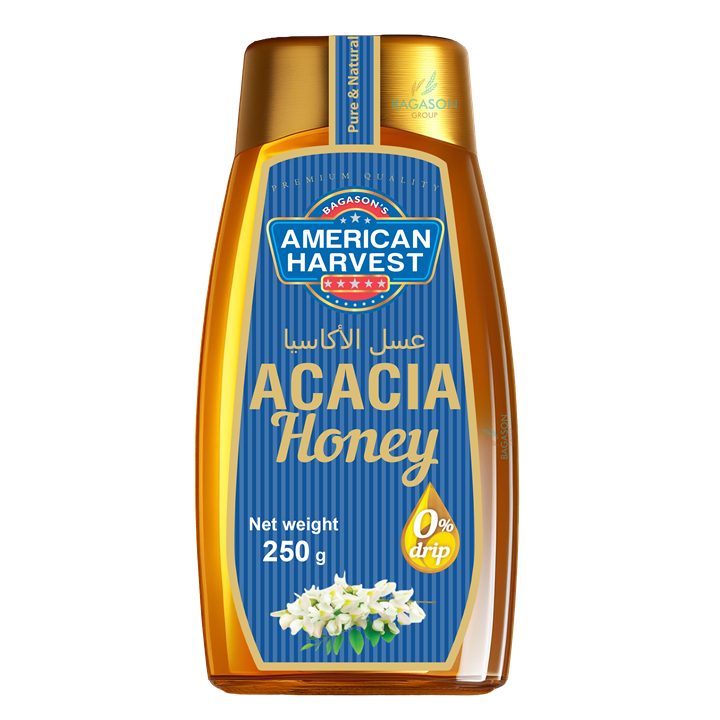American Harvest Acacia Honey Hexa Jar | Dairy, Nut, Gluten-Free | 500g