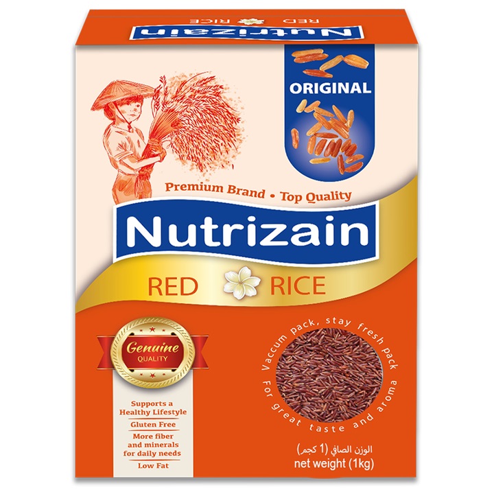 Nutrizain Red Rice 1 kg Box | Vacuum Packed for Longer Freshness