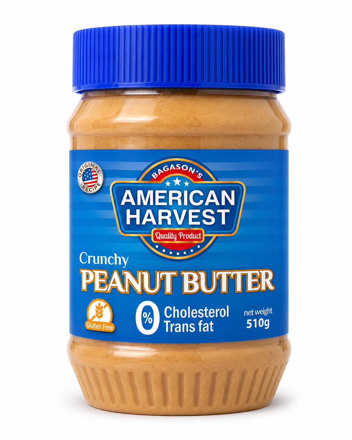 American Harvest Dark Chocolate Peanut Butter - Crunchy 510g