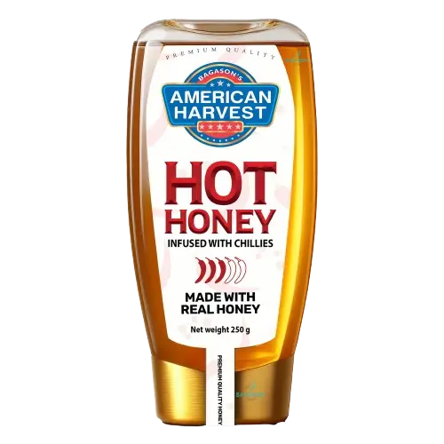 American Harvest Hot Honey Squeeze Jar 250g