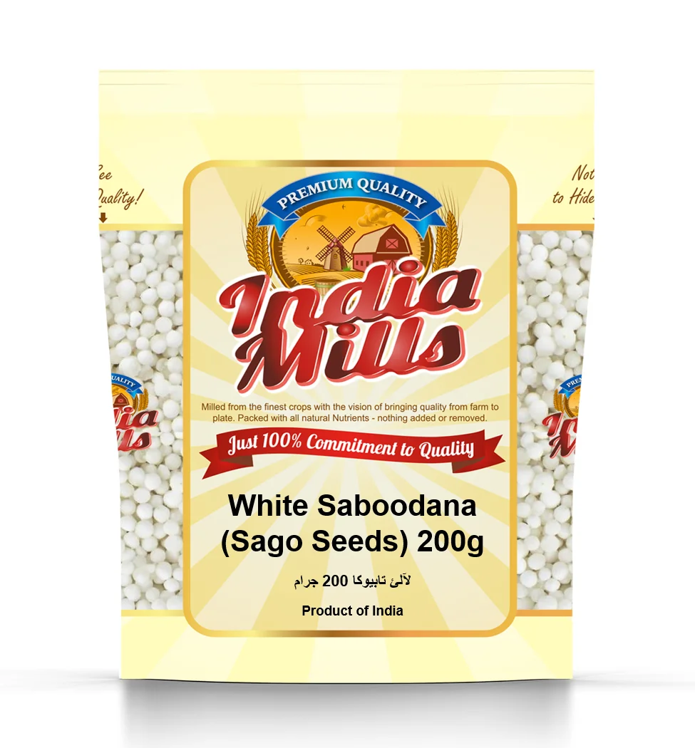 INDIA MILLS Sago Seeds White (Saboodana), 200 gm