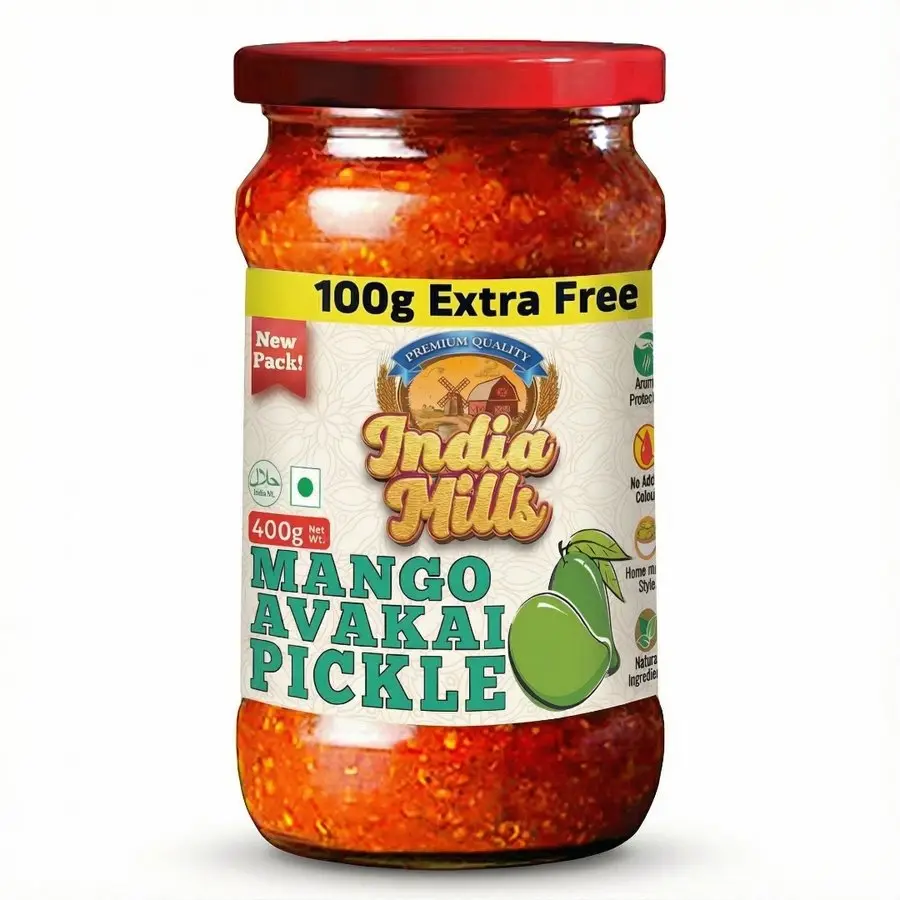 INDIA MILLS Mango Avakai Pickle, 400 gm