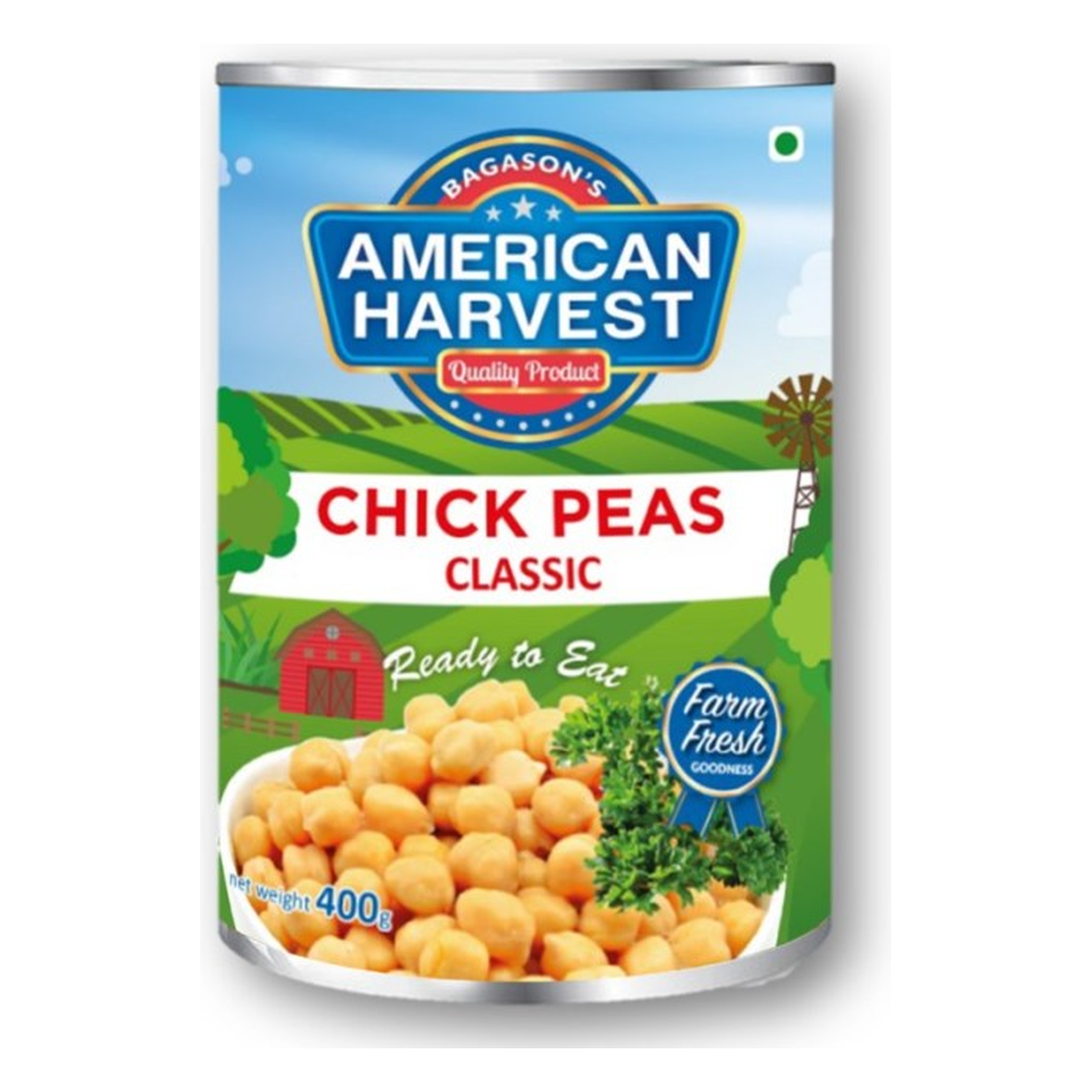 American Harvest Chick Peas Easy Open Can, 400 gm