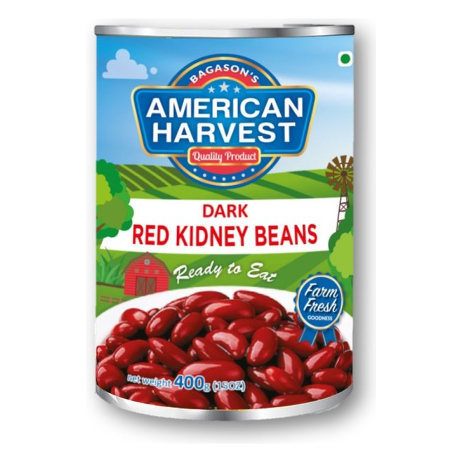 American Harvest Red Kidney Beans Easy Open Can, 400 gm