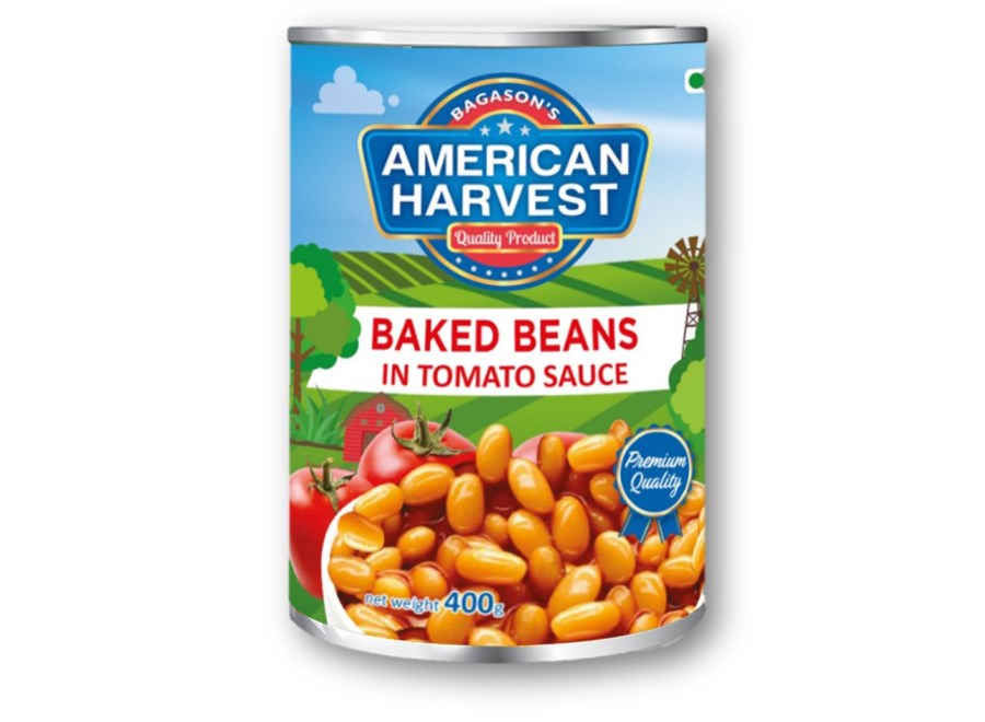 American Harvest Baked Beans in Tomato Sauce Easy Open Can, 400gm