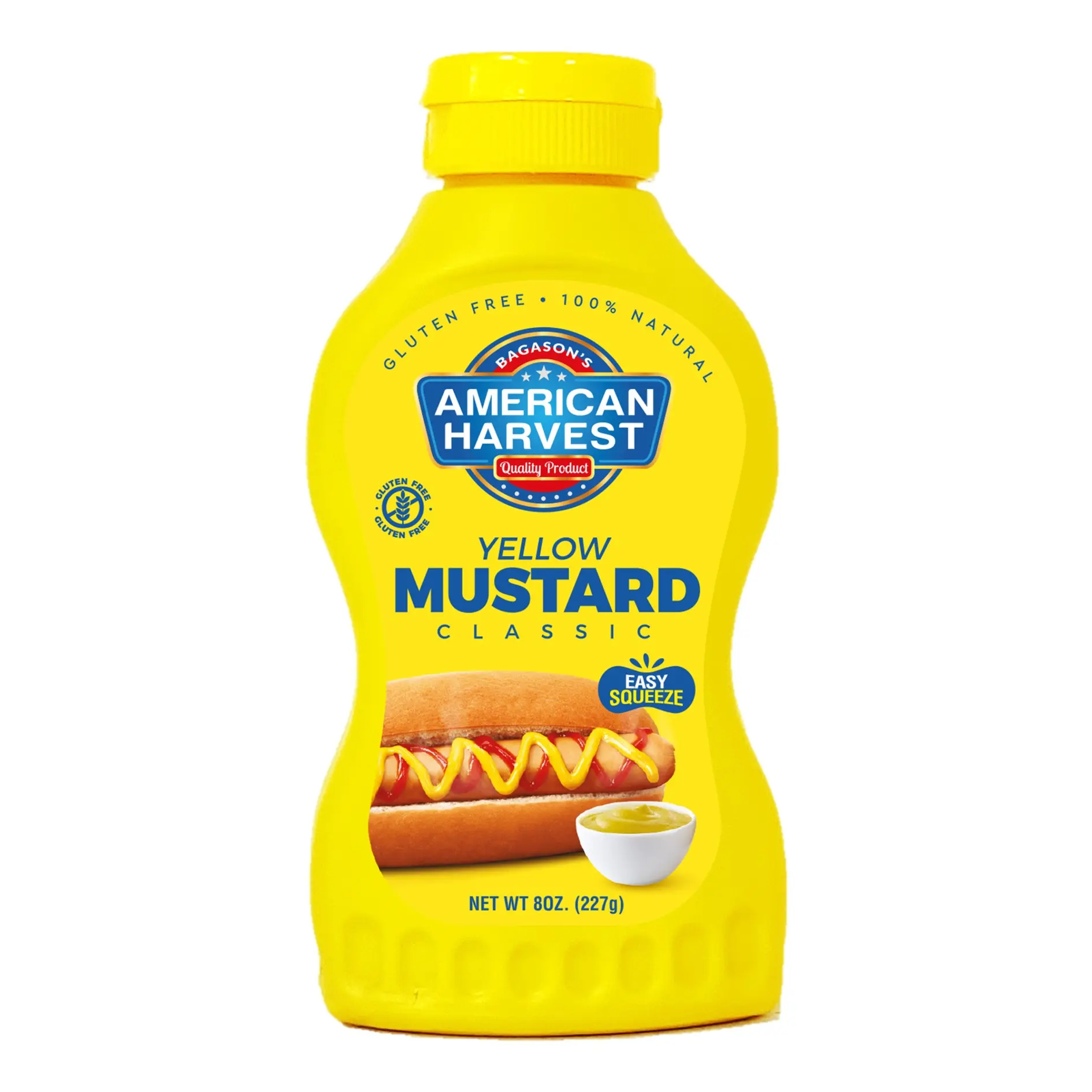 American Harvest Classic Yellow Mustard Sauce, 227 gm