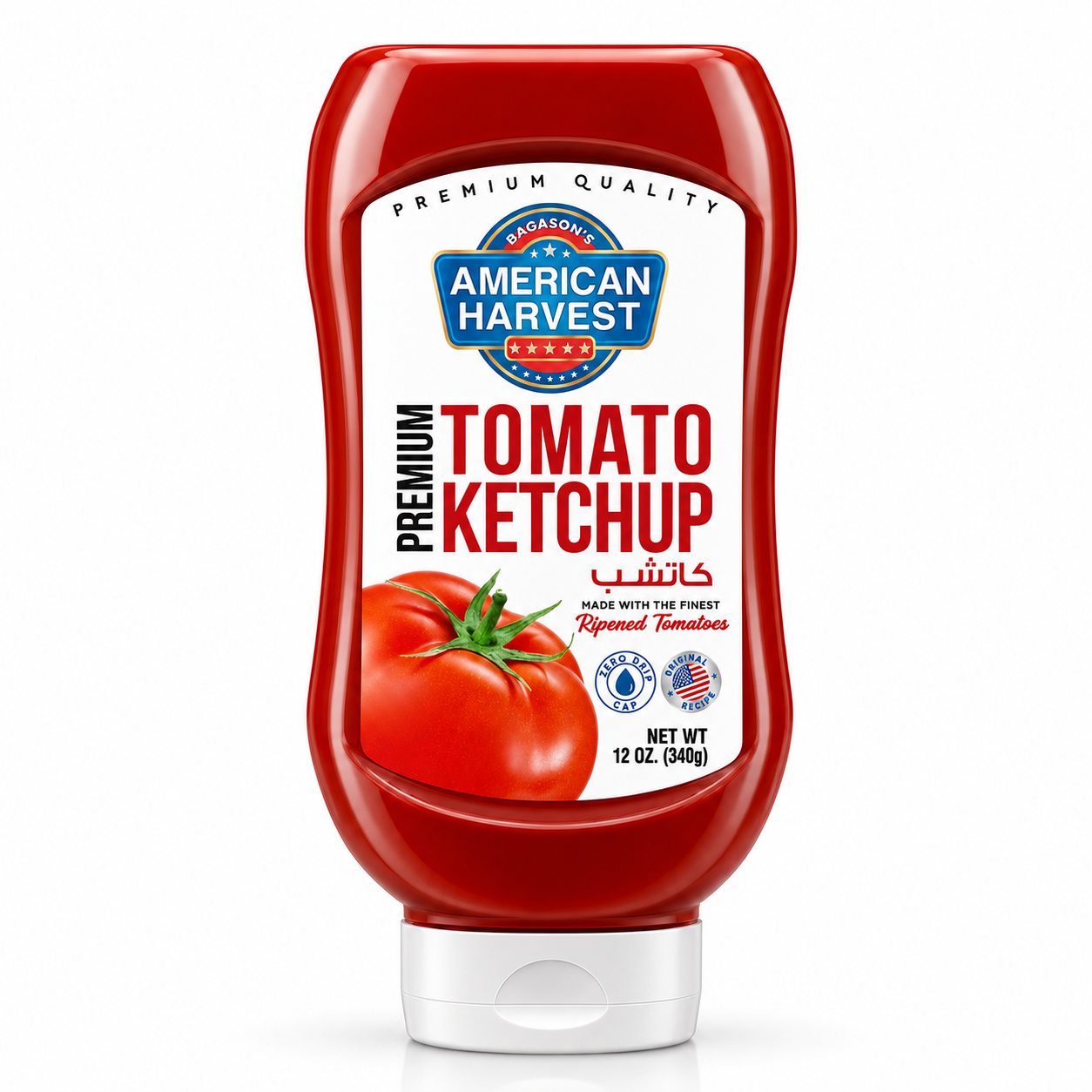 American Harvest Tomato Ketchup, 340 gm