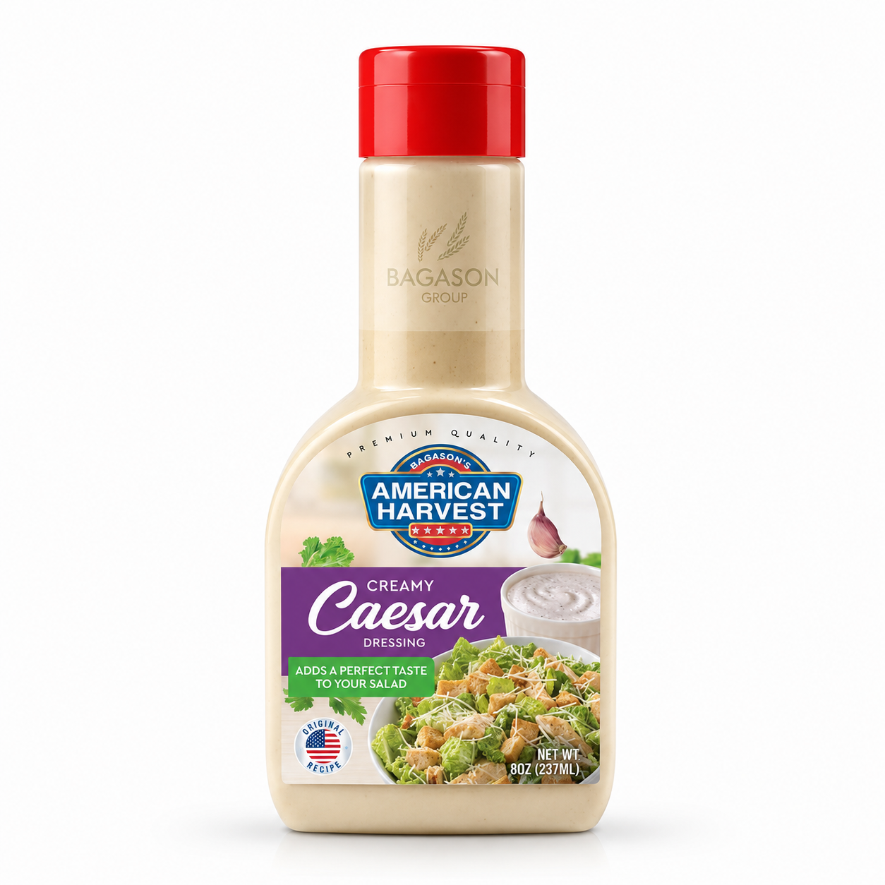 American Harvest Creamy Caesar Salad Dressing Sauce, 237ml (8oz.)