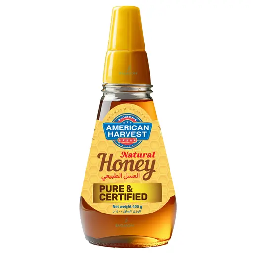 American Harvest Pure And Natural Squeeze Honey Bottle 400grams