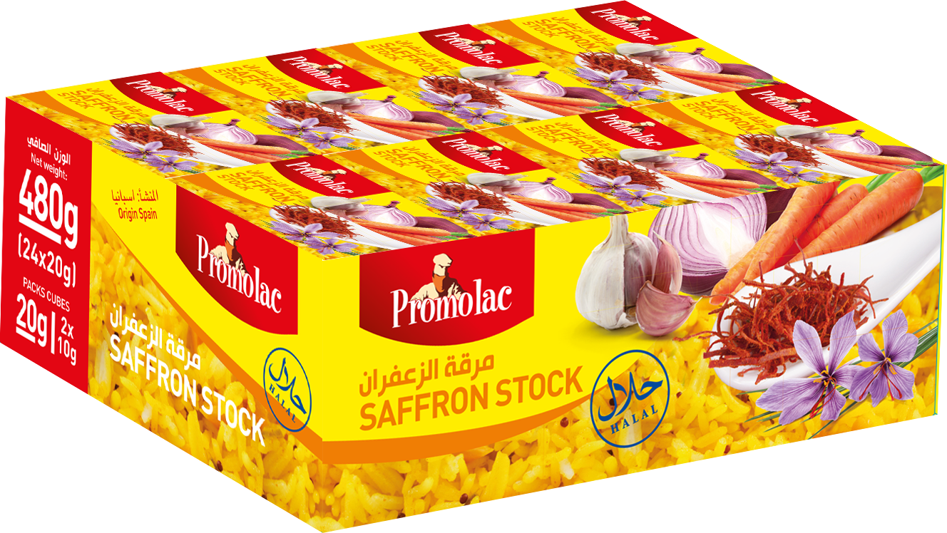 Promolac Saffron Bouillon Stock Cubes, 20 gm, Pack Of 24