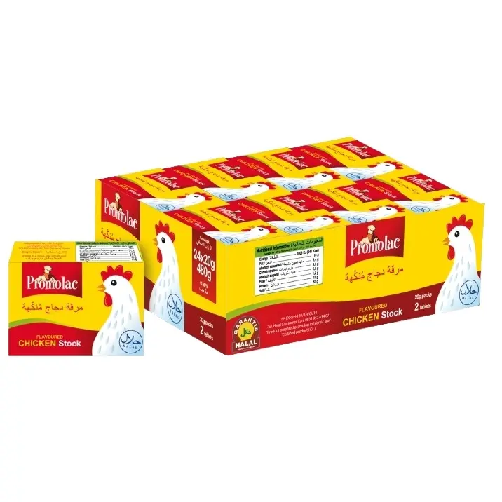 Promolac Chicken Stock Bouillon Cubes, 20G Pack Of 24