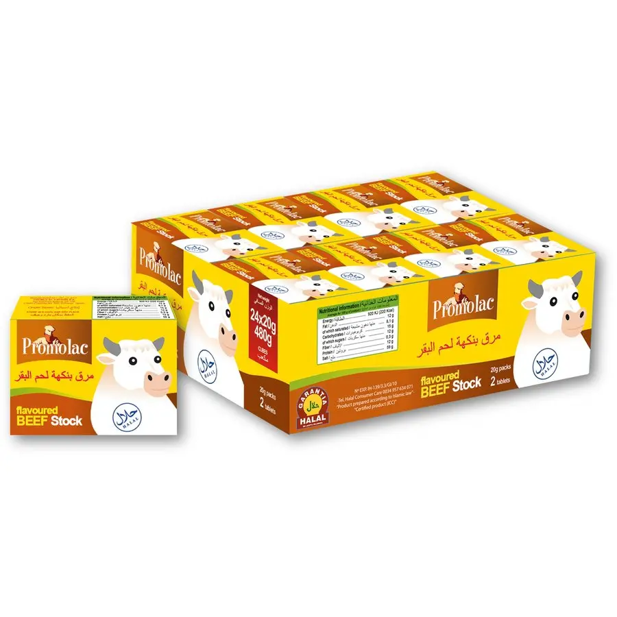 Promolac Beef Bouillon Stock Cubes, 20 gm, Pack Of 24