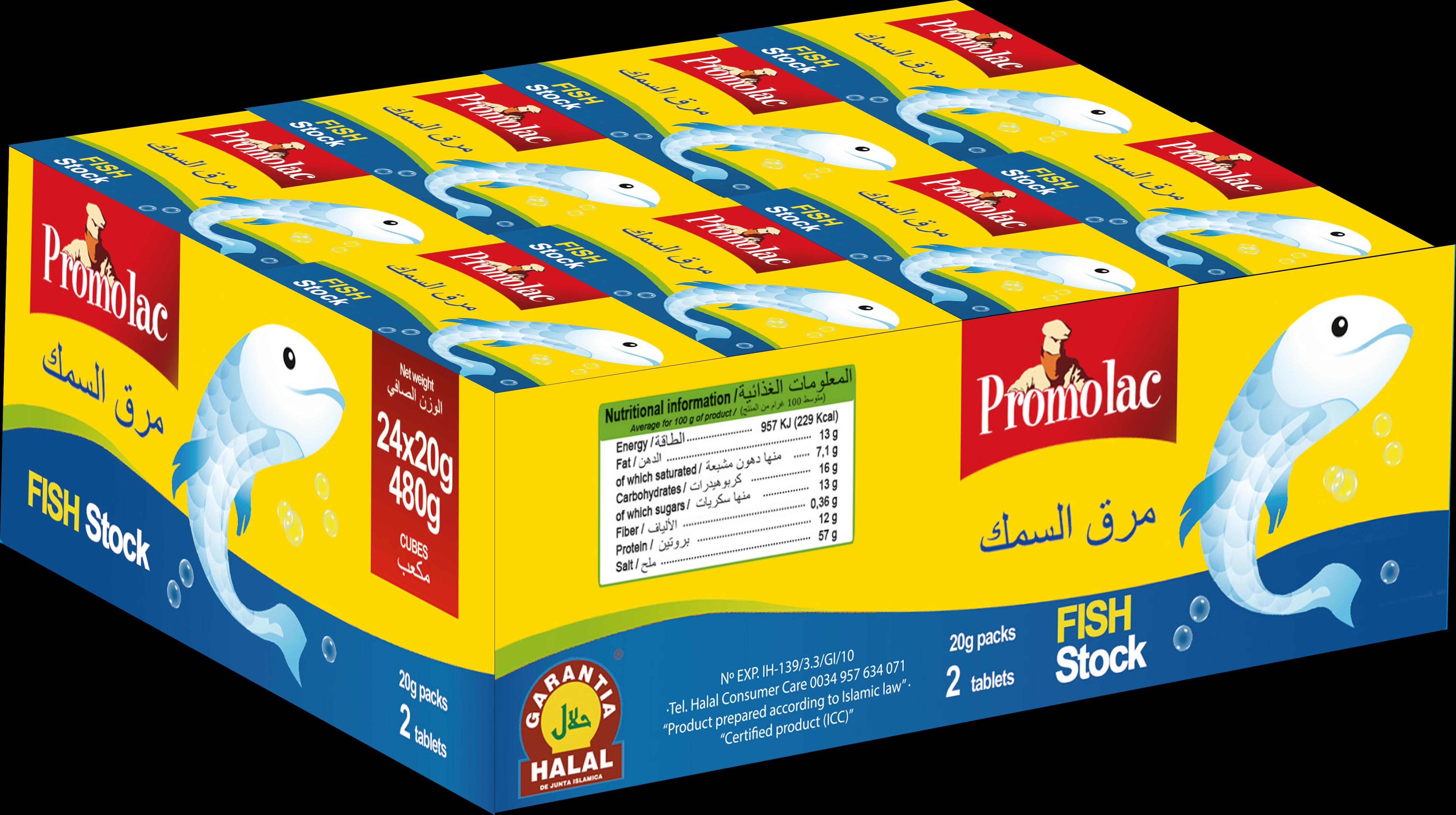 Promolac Fish Stock Bouillon Cubes, 20G Pack Of 24