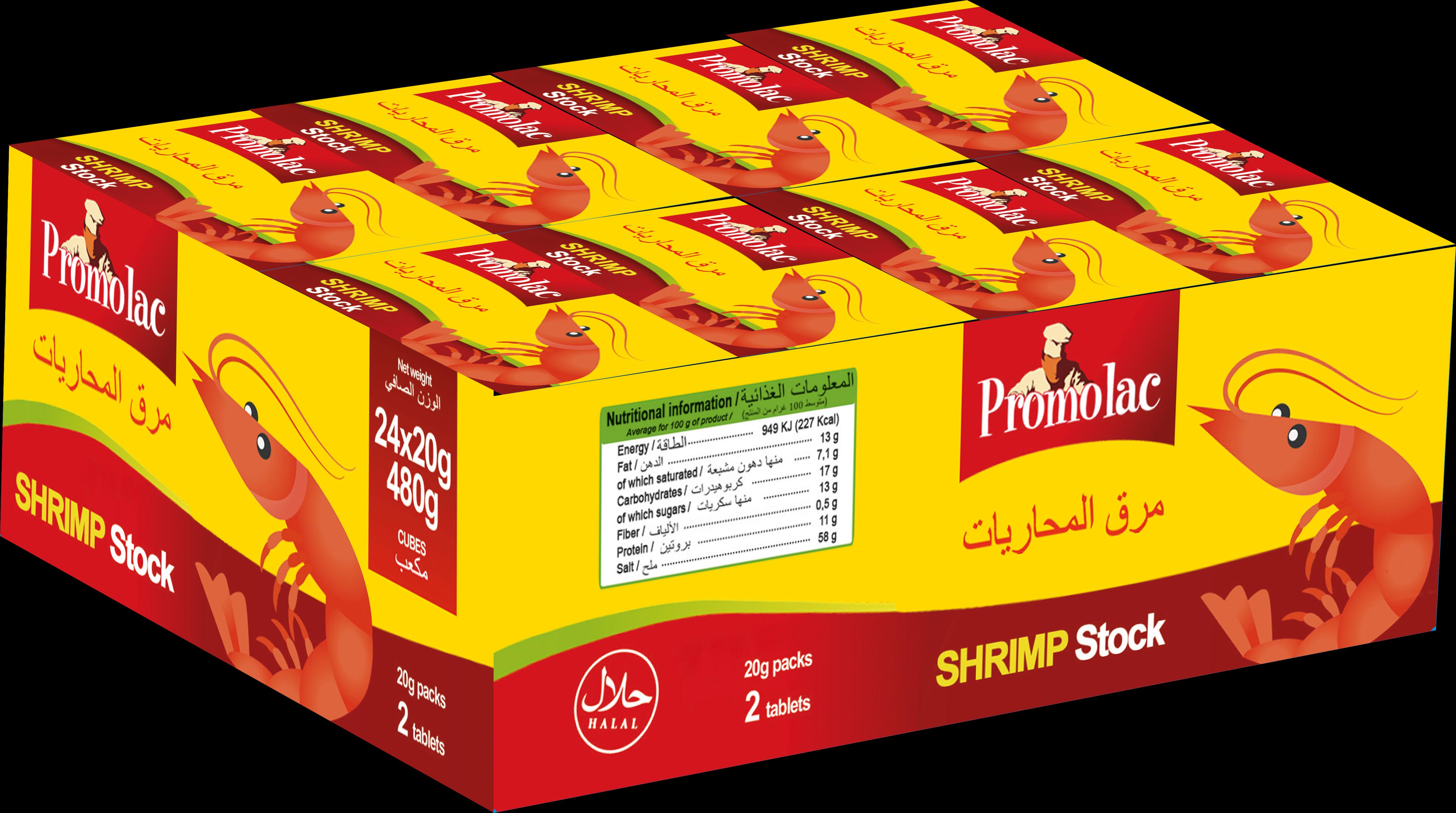 Promolac Shrimp Stock Bouillon Cubes, 24 x 20 gm