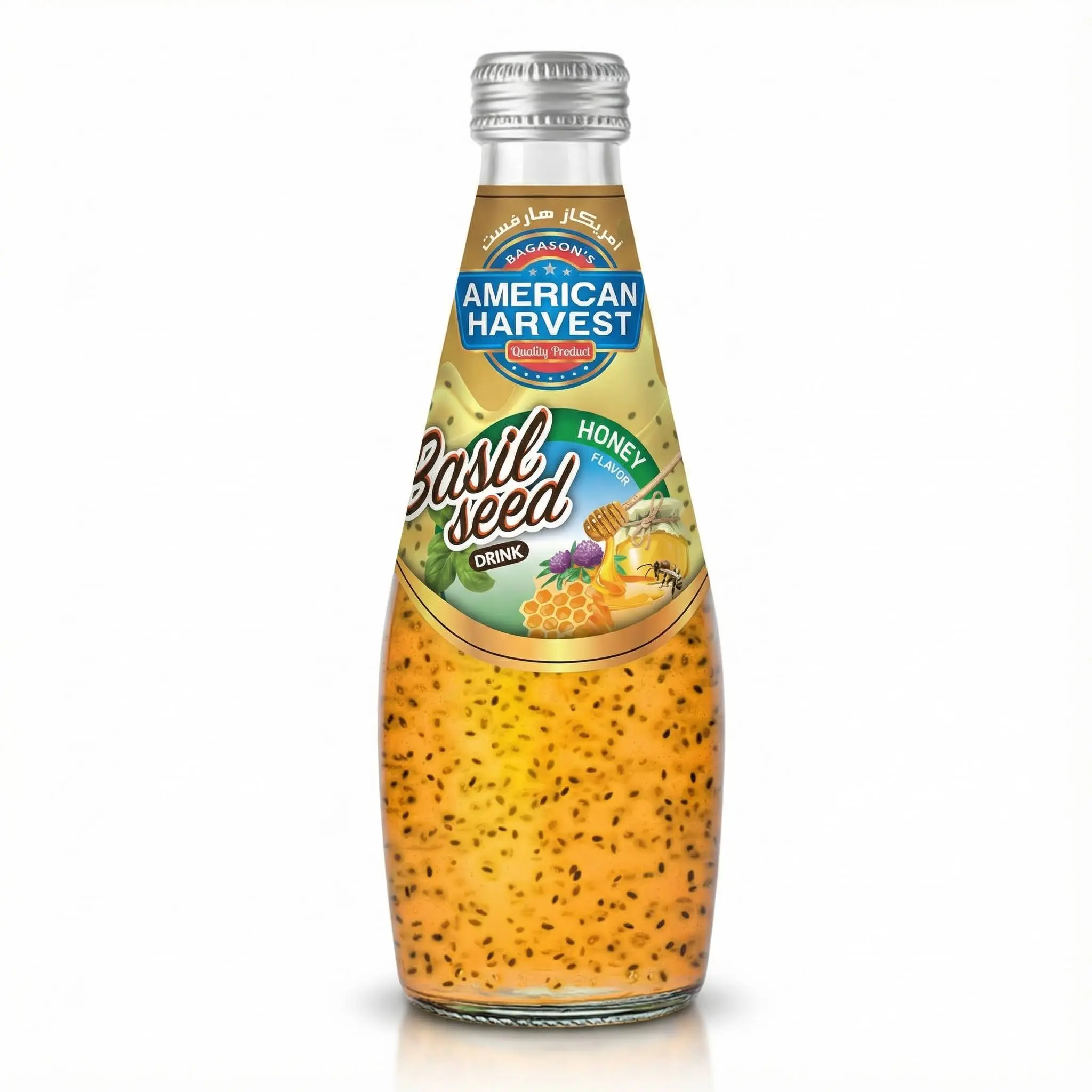 American Harvest Basil Seed Drink Honey 290Ml