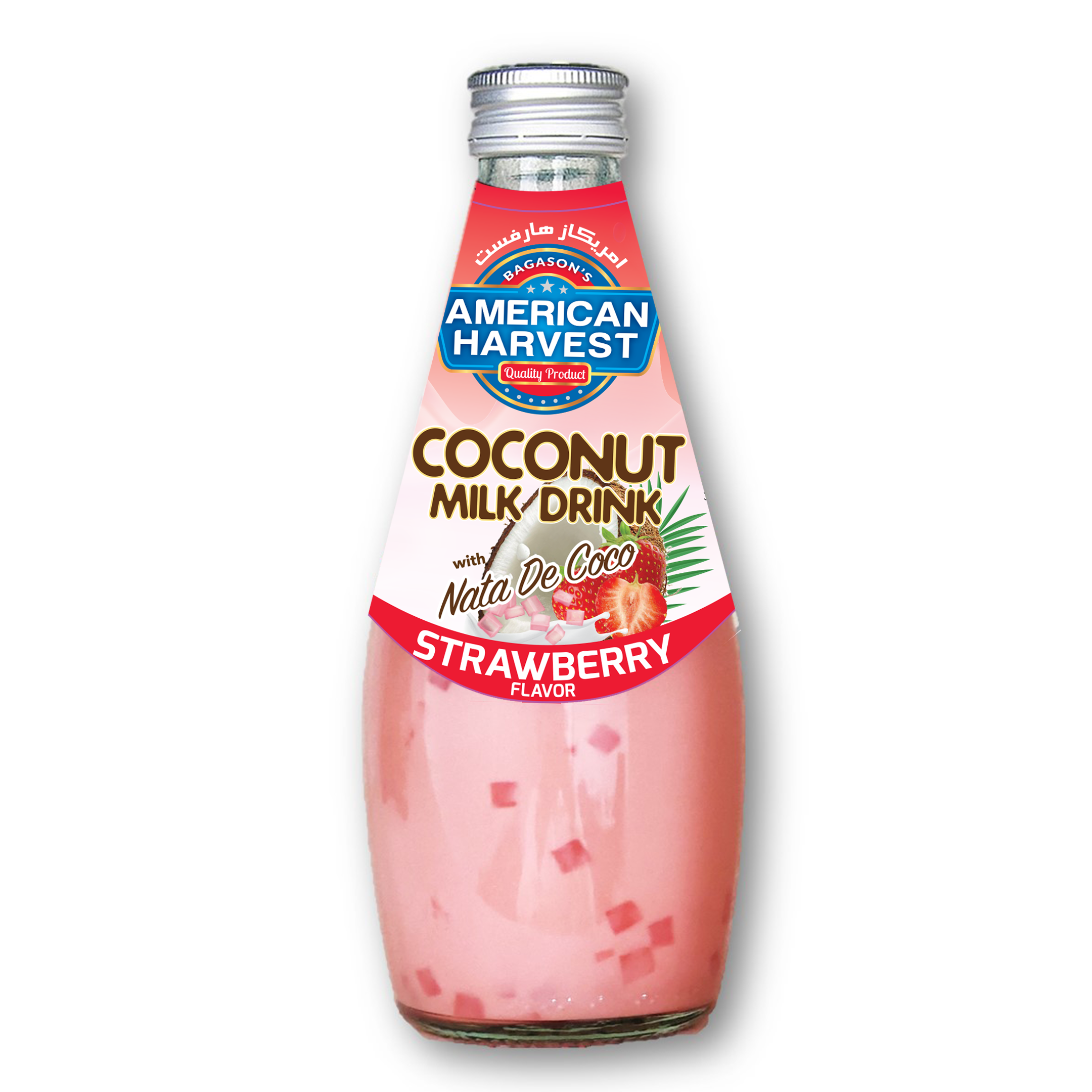 American Harvest Basil Seed Drink Strawberry 290Ml