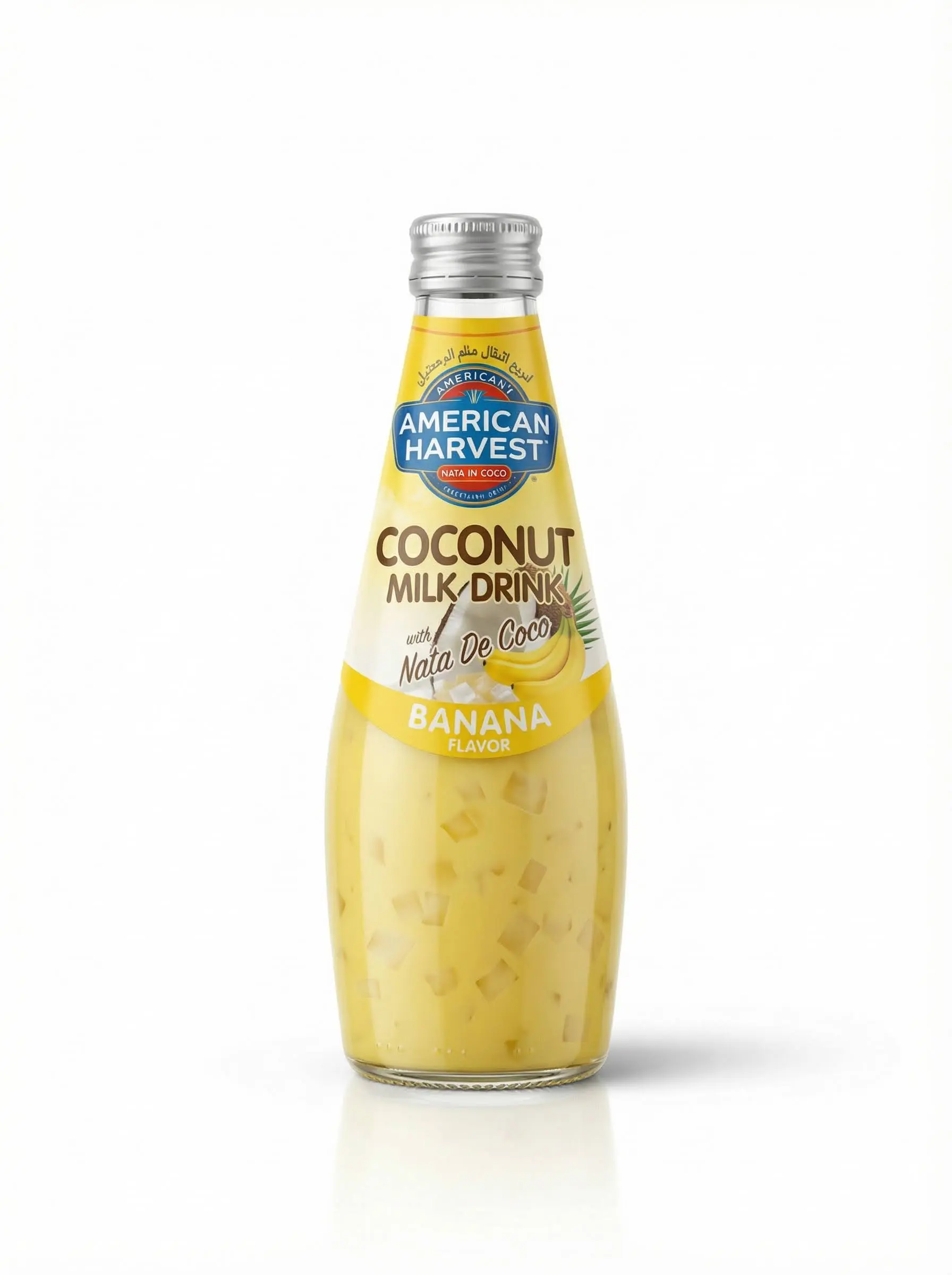 American Harvest Coconut Milk With Nata De Coco Banana 290ml