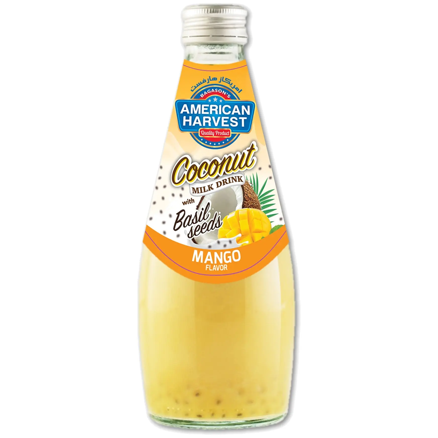 American Harvest Coconut Milk With Basil Seed Mango 290ml
