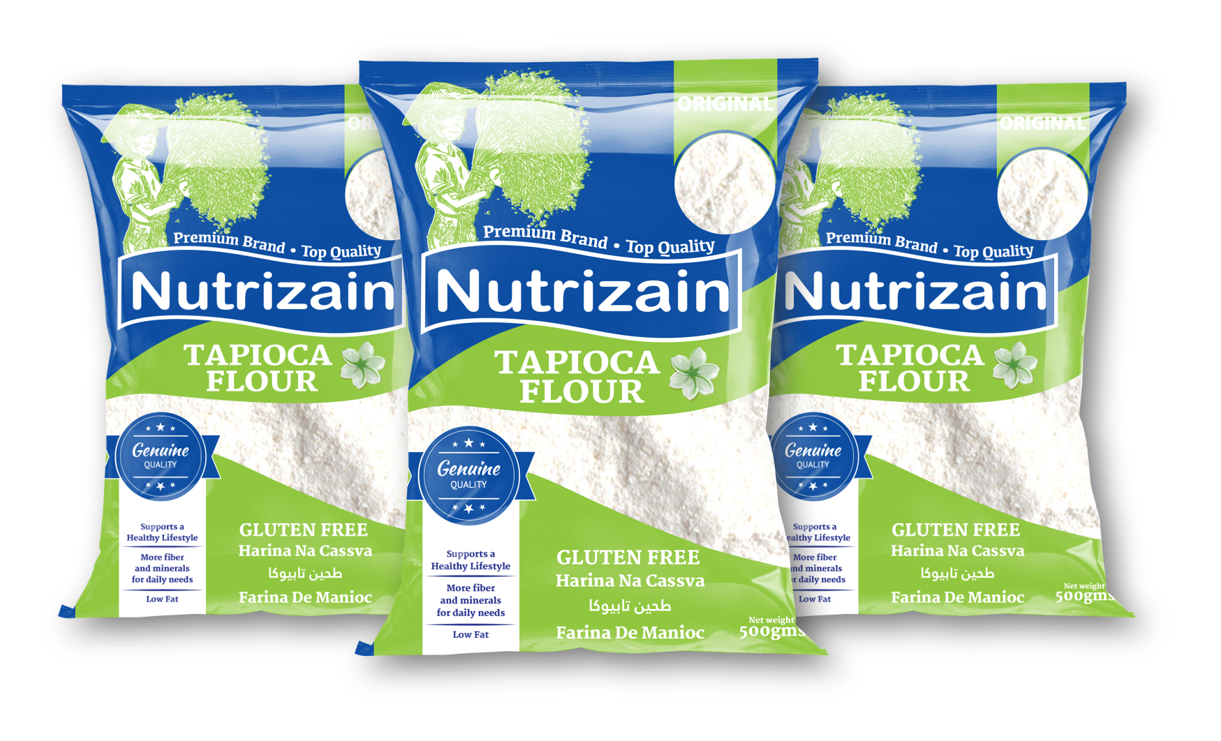 Nutrizain Tapioca Flour, 500 gm Pack of 3