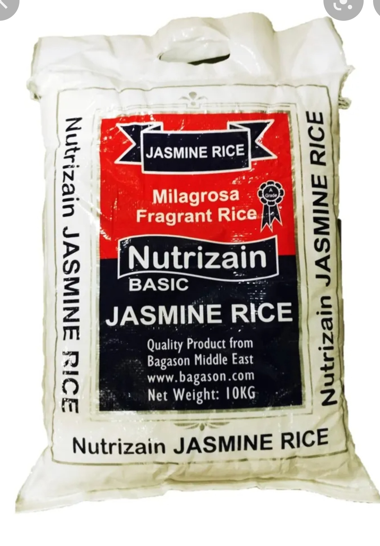 Nutrizain Jasmine Rice, 10 Kg, NR-10