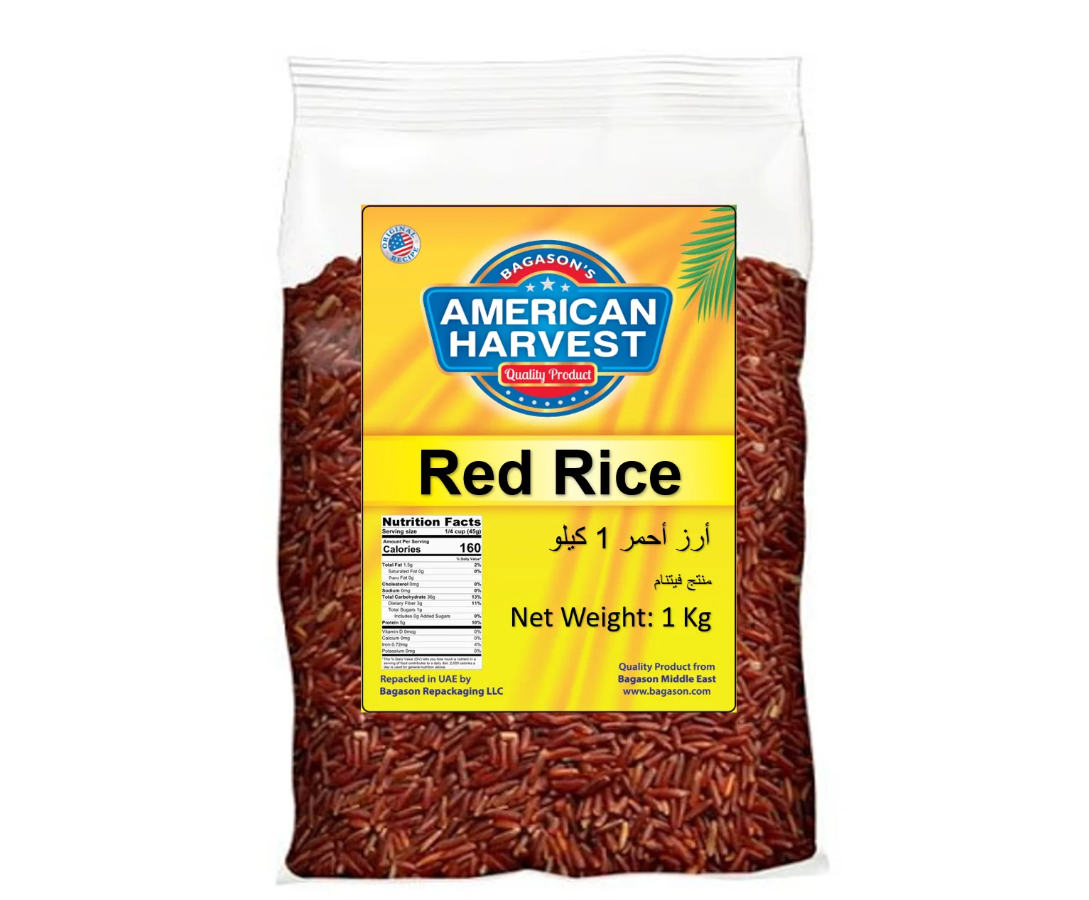 American Harvest Aromatic Whole Grain Red Rice, 1 kg