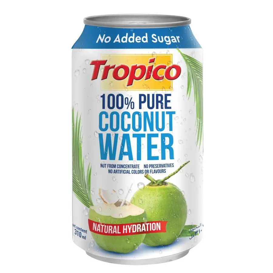 Tropico 100% Pure Thai Coconut Water 310ml | No Sugar Added | Product of Thailand
