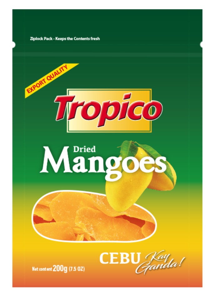 Tropico Dried Mango, 200 gm Pack of 2