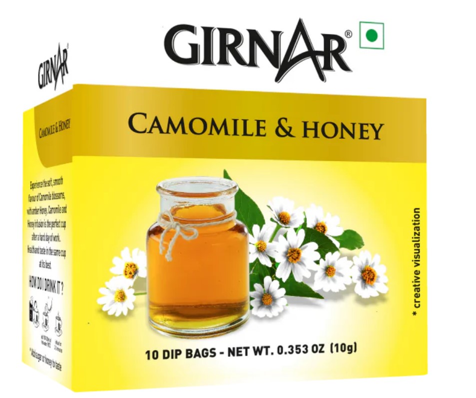 Girnar Camomile Tea Honey Infusion (10 TeaBags) 10g