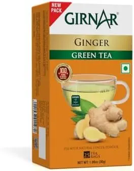 Girnar Green Tea Ginger (25 Tea Bags)