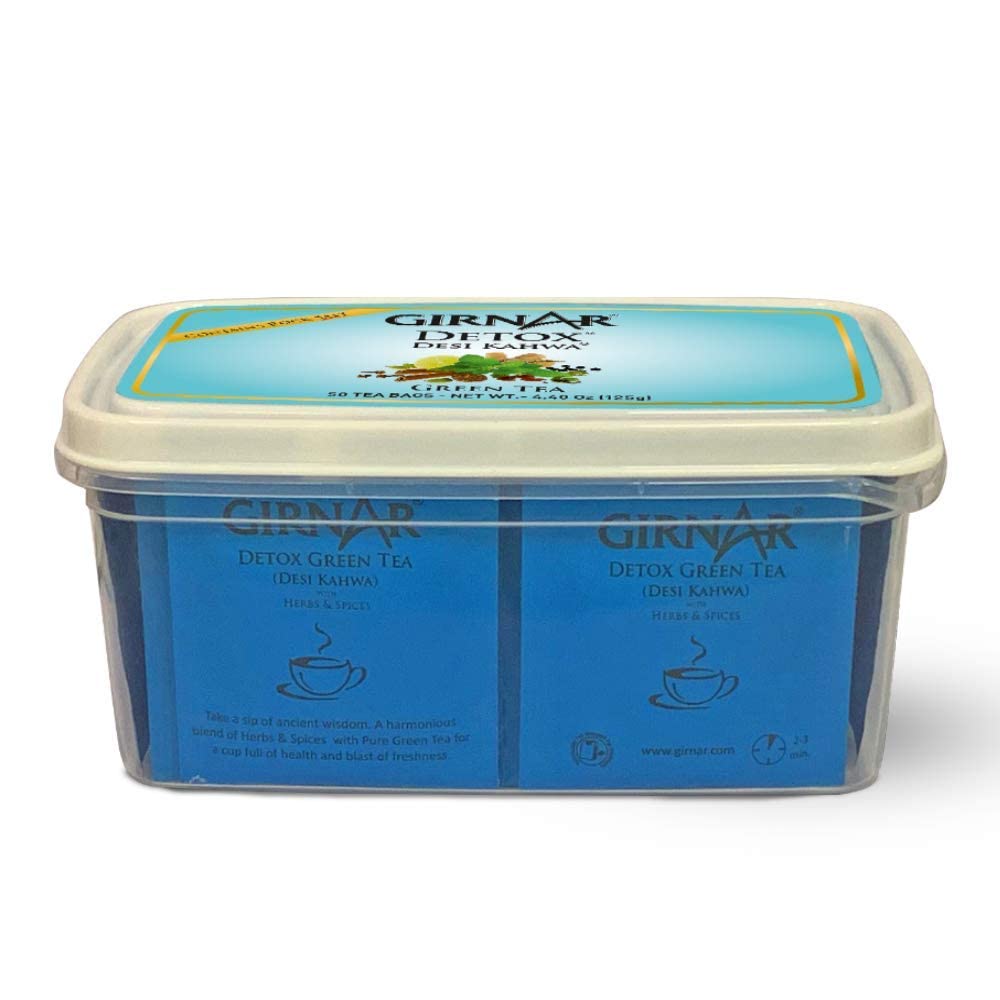 Girnar Detox Kahwa Green tea (50 TeaBags) 125g