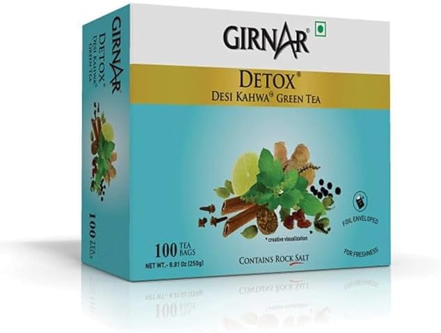 Girnar Detox Kahwa Green tea (100 TeaBags) 250g