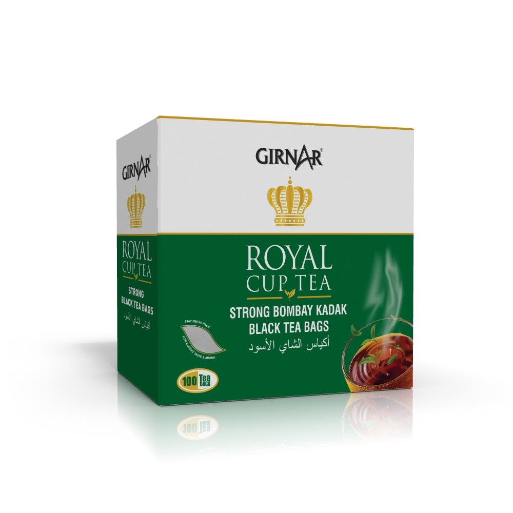 Girnar Royal Cup Tea (100 TeaBags) 200g | Strong Bombay Karak Tea