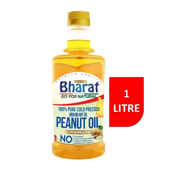 Bharat GroundNut Oil - Pure Cold Pressed 1 Litre