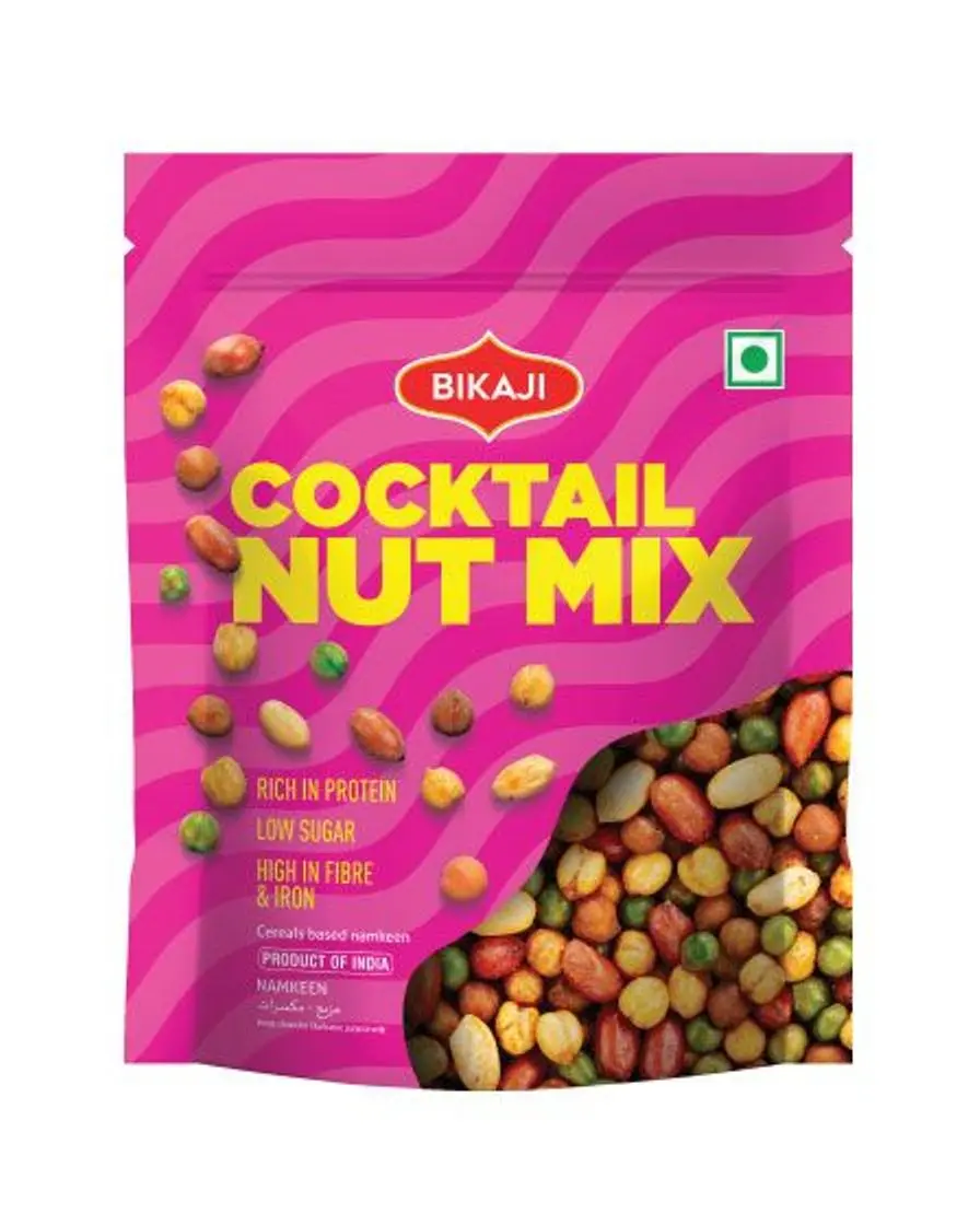 Bikaji Cocktail Nut Mix, Mixed Nuts Snack, 200g | Product of India