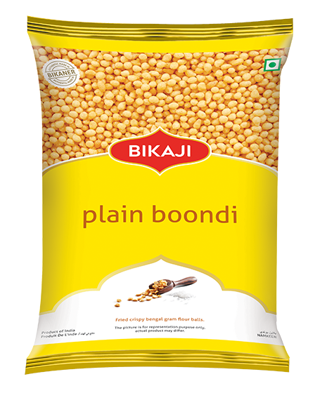 Bikaji Boondi Plain 200g Pouch | Crispy & Crunchy | Made with All Natural Ingredients | Product of India
