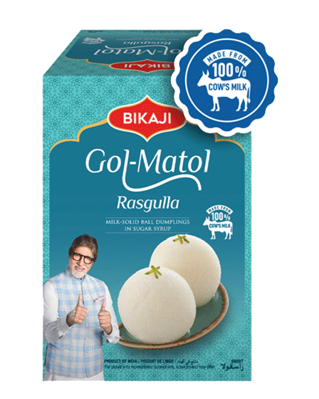 Bikaji Gol-Matol (Rasgulla)” 1000G | Traditional Recipe | Made with All Natural Ingredients | Product of India