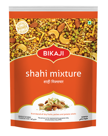 Bikaji Shahi Mixture 200g Pouch | Crispy & Crunchy Traditional Namkeen | Mildly Spiced & Flavorful | Made with All Natural Ingredients | Product of India