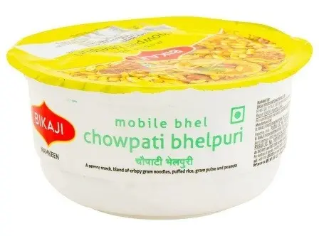 Bikaji Chowpati Bhelpuri 110g | Mumbai Street Style Bhel Snack | Crunchy Mix of Noodles, Pulses & Peanuts | Ready-to-Eat Indian Chaat | Authentic Taste from India