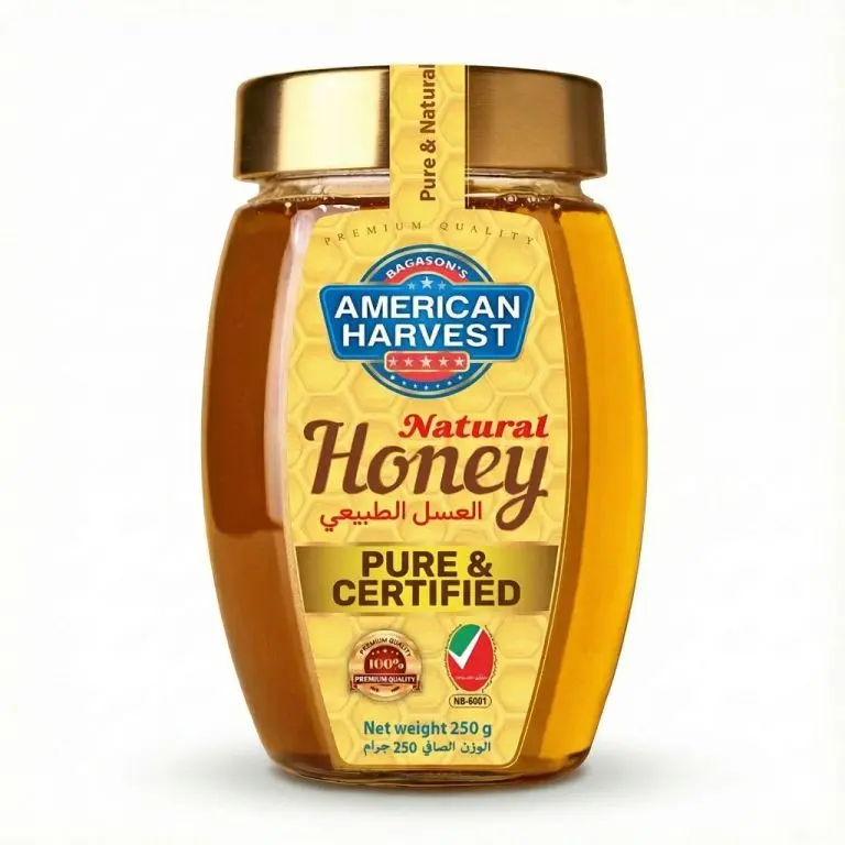 American Harvest Natural Honey Octa Jar | Dairy, Nut, Gluten-Free | 250 gm