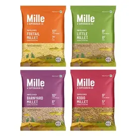 Mille Grains Combo | Foxtail Millet, Little Millet, Kodo Millet and Banyard Millet | 500 g X 4